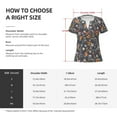thumbnail image 6 of Wukai Wildflowers Casual V-Neck Graphic Tees for Women: Lightweight and Breathable Summer Tops with Stylish Design-XX-Large, 6 of 8