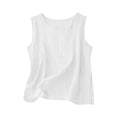 thumbnail image 5 of Back To School Outfits for Girls Size 7-8 Girls Linen Matching Pants Set 2 Piece Summer Outfit Baggy Flowy Palazzo Pants and Open Back Cami Top Solid Elegant Clothing, 5 of 6