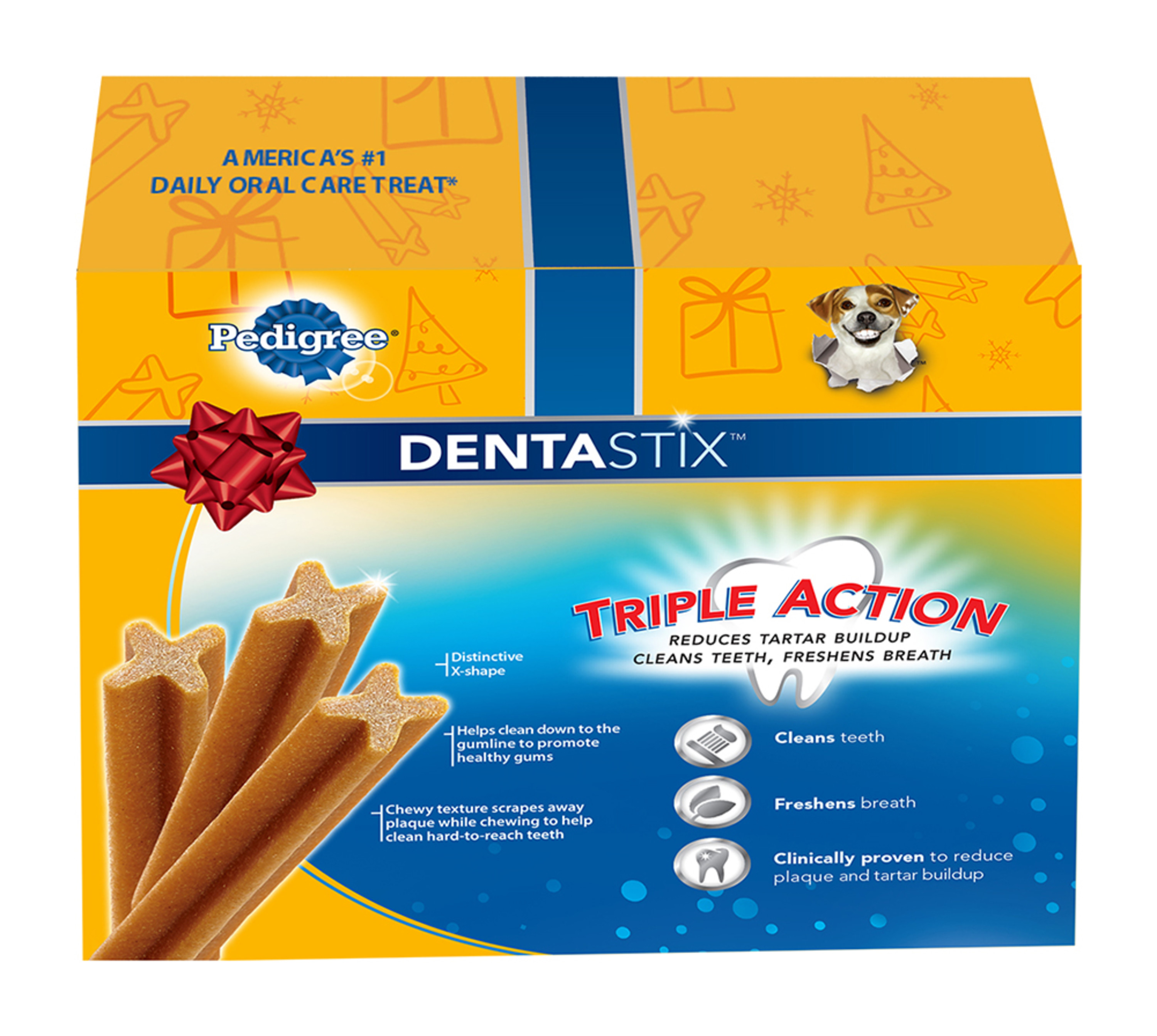 Pedigree Dentastix Treats for Dogs, Original with Real Chicken, Toy/Small, Value Pack - 108 treats, 26.1 oz