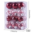thumbnail image 4 of CHGBMOK 24Pcs 60mm Christmas Decoration Balls DIY Clear Plastic Fillable Ornaments Ball for Christmas New Years Birthday Wedding Home Decor (Red, 2.36''), 4 of 5