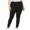 Black, variant on REALiKUN Plus Size Leggings High Waisted Leggings Casual Sport Yoga Pants Summer Comfy Compression Leggings