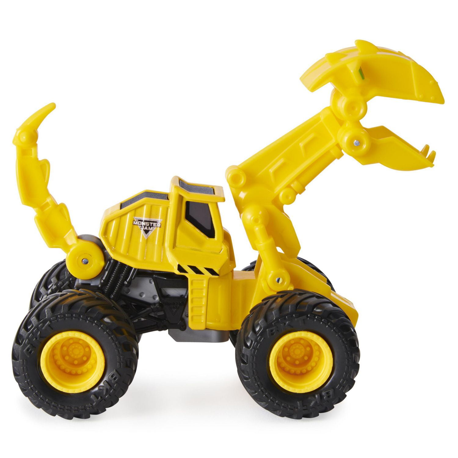 Monster Jam, Official Dugg Dirt Squad Excavator Monster Truck with Moving Parts, 1:64 Scale Die-Cast Vehicle