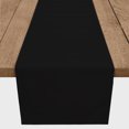 thumbnail image 3 of Creative Products Solid Color Black 16x90 Poly Twill Table Runner, 3 of 3