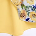 thumbnail image 4 of MIKRDOO Princess Dress For 5T Little Girls Sunflower Print Ruffle Sleeve Bow Sleeveless V Neck Dress Princess One Piece Party Dress 5-6 Years, Yellow, 4 of 6