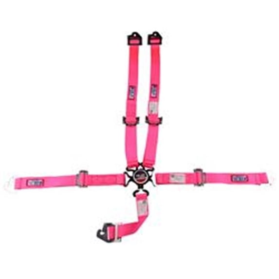 RJS Racing Equipment 1056010 5 Point Classic Series Camlock Harness, Hot Pink