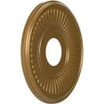 thumbnail image 2 of Ekena Millwork 13"OD x 3 1/2"ID x 3/4"P Berkshire Thermoformed PVC Ceiling Medallion (Fits Canopies up to 5 3/4"), Metallic Gold Rush, 2 of 10