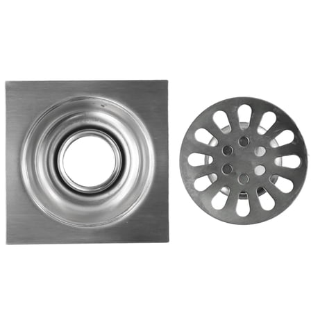 Stainless Steel Square Shower Floor Drain with Removable Cover for Kitchen and Bathroom