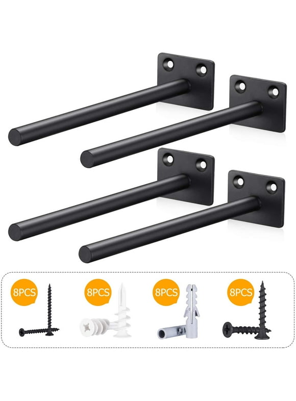 Floating Shelf Brackets in Wall Shelves