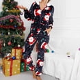 thumbnail image 1 of Pntutb Ladies Christmas Deer Mono sin orejas con capucha y cremallera de manga larga para ropa de dormir Ropa de casa Pntutb Pntutb-4219, 1 of 1