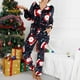 thumbnail image 2 of Mono sin orejas con capucha y cremallera de manga larga de ciervo navideño para mujer para ropa de dormir para el hogar Fridja  hfkajh102453, 2 of 9