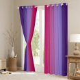 thumbnail image 3 of Erosebridal Purple and Hot Pink Curtains for Bedroom,Rainbow Ombre Blackout Curtains Aesthetic Living Room Decor,Gradient Colorful Curtains & Drapes Abstract Window Curtain, 3 of 6