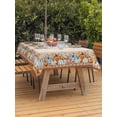 thumbnail image 2 of Outdoor Tablecloth with Umbrella Hole and Zipper, Blue Pumpkin Rectangle Table Cloth 60x120 Inch Waterproof Tablecloth, Thanksgiving Day Orange Southwest Fall Picnic Table Cover for Patio Camping, 2 of 7