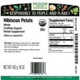 thumbnail image 3 of Frontier Co-op Certified Organic Whole Hibiscus Petals, Herbal Supplement, 16 oz, 3 of 7