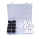 thumbnail image 1 of 240 Uds cuentas de rastas negro blanco transparente cuentas de tubo de pelo accesorios para trenzado de cabello 0,5 pulgadas, 1 of 8