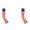 B-2PCS, variant on Red White and Blue Decorations 4Th of July Decorations 40 Inch American Windsock Wind Socks for Outside Patriotic Memorial Day Decor American Flag Usa Windsock with Embroidered Red Whiteand Blue Wind