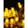 thumbnail image 3 of MOQLOM Ball Fairy String Lights, 32.8ft 80 LED Waterproof String Lights Outdoor for Garden Camping Patio Battery(Warm), 3 of 7
