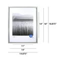 Mainstays 14x18 inch Matted to 11x14 inch Gray 0.5