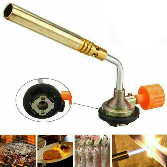 1Pcs Air Torch Butane Gas 1300℃ Blow Torch Flamethrower Burner Home Camping Welding Bbq Tool