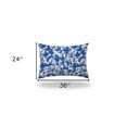 thumbnail image 3 of 24" X 36" Blue And White Enveloped Coastal Lumbar Indoor Outdoor Pillow Cover, 3 of 5