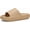Khaki, variant on Unisex Pillow Slides, Cushioned Cloud Sandals and Shower Slippers for Women and Men