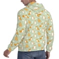 thumbnail image 3 of Hoodies for Men - Dog And Flower Long Sleeve Comfrt Men'S Fashion Hoodies & Sweatshirts, Sweatshirts for Men Hoodies Pullover Clothing Clothes with Pouch, 3 of 7