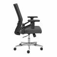 thumbnail image 4 of Laguna Mid Back Leather Office Chair in Dark Gray, 4 of 5