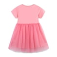 thumbnail image 3 of Emy Dola Toddler Girls Cotton Short Sleeve Turu Dress Princess Casual Cartoon Appliques Pokadot Jersey Dresses Summer Tulle Sundress, 3 of 7