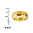 thumbnail image 3 of Metal Masters Mens Tungsten Carbide Ring Black Goldtone Dome Sandblasted Wedding Band 8mm, 3 of 4