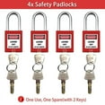thumbnail image 5 of LotoKit de 35 Piezas, Kit Eléctrico Portátil de Bloqueo y Etiquetado para Dispositivos de Bloqueo Industriales, Kit de Candado Profesional, 5 of 5