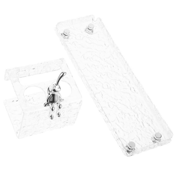 WASHWEPE Bathroom Cosmetics Holder Acrylic Toothbrush Storage 1Pack