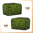 thumbnail image 3 of Gaeub Green Glitter Sparkle Print 2 Slice Toaster Cover, Toaster Bags,Small Appliance Toaster Cover for Kitchen,Toaster Oven Dustproof Cover, 3 of 7