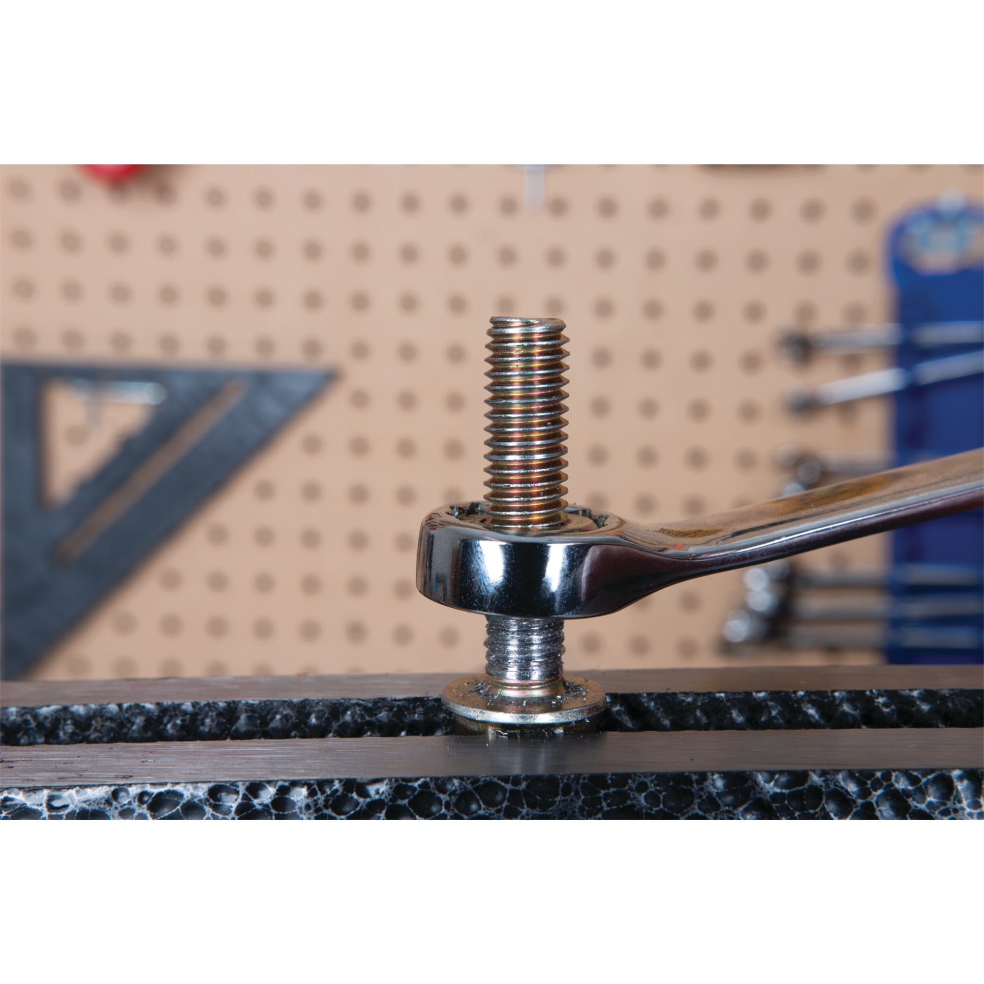 Performance Tool W1042 11 Pc. Metric Wrench Set - Nickel Chrome-Plated, Carbon Steel, Storage Rack