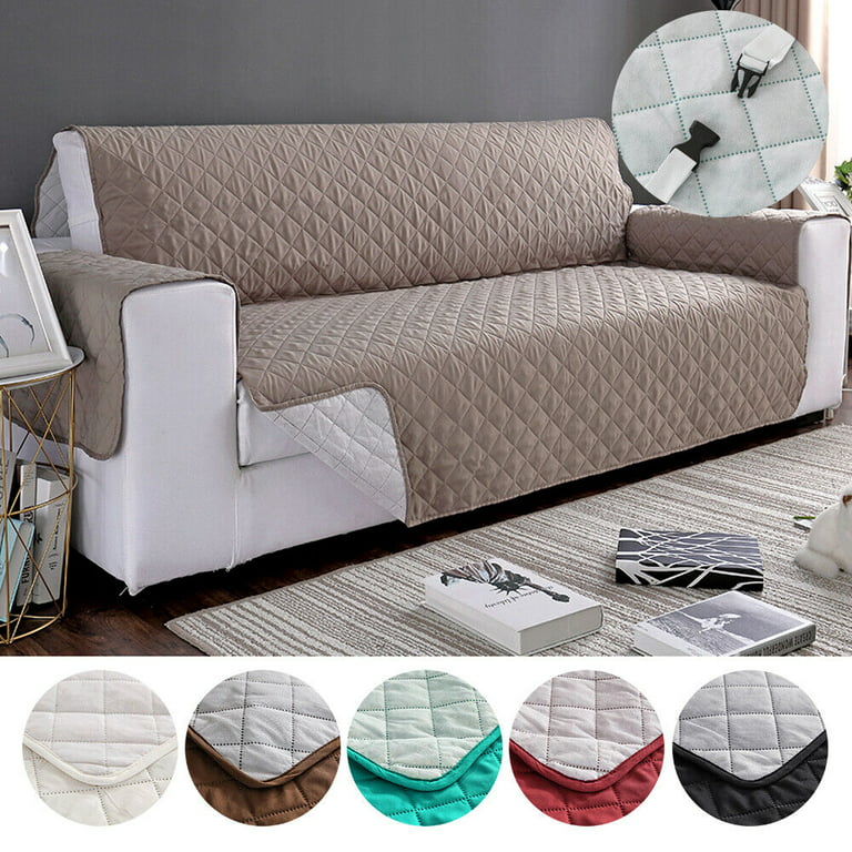 Easy-going Sofa Slipcover Reversible Sofa Cover Water Resistant Couch Cover  With Foam Sticks Elastic Straps Furniture Protector For Petskidschildrendo