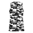 thumbnail image 3 of Mens Outdoor Camo Sleeveless Tops Muscle Cut Off T Shirt Bodybuilding Workout Tanks Casual Crewneck Military Shirts, 3 of 4