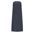 thumbnail image 4 of Robe en Lin de Coton Plissé à Col Rond et à Manches Longues pour Femmes, 4 of 6