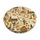 thumbnail image 1 of Balery Wild West Cowboy Fundas de asiento para taburete de bar redondo de tela de terciopelo ajustables que protegen de arañazos y manchas para sillas de 14 a 17 pulgadas.-14 inch, 1 of 7