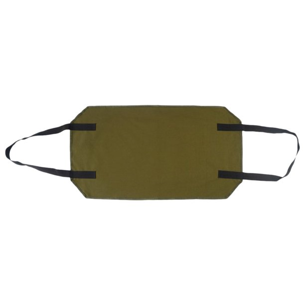 Portador de madera Portador de troncos Bolsa de asas Camping Picnic Soporte verde Sunnimix Estante portador de leña