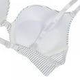 thumbnail image 6 of Deepwonder Women's Perfectly Fit Lightly Lined Memory Touch T-Shirt Bra Seamless Front Closure Bra Girls's Push Up Underwear Buckle Small Chest Bra Underwire-Striped Style, 6 of 7