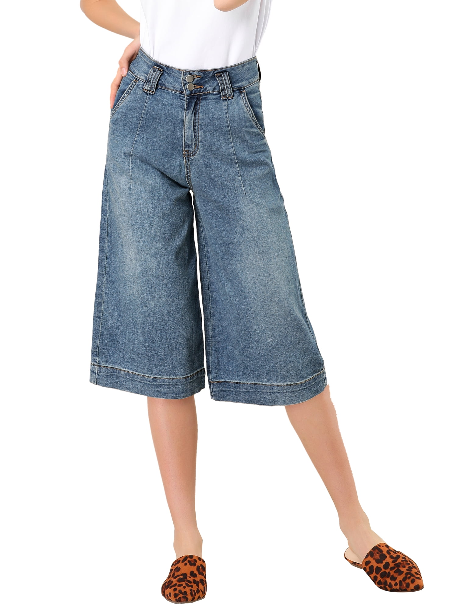 Domple Womens Stretch Slim Tassels Casual High Waist Denim Shorts Jeans