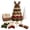 D, variant on DIY Quilted Christmas Tree Kit, Fabric Quilting Patchwork Handmade | 3D Layered Santa Snowman Holiday Tabletop Decor Ornament Sewing Set, Charming Gift for Adults Quilters