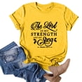 thumbnail image 4 of YDLCAFD T-Shirts Décontractés pour Femmes Imprimés Col Rond Manches Courtes Tunique Blouse, 4 of 4