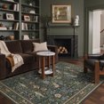 thumbnail image 2 of GENIMO 5'x7' Modern Art Area Rug for Living Room, Machine Washable Non Slip Low Pile Rug for Bedroom Dining Room, Dark Green, Brown, Beige, 2 of 7