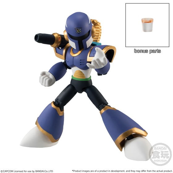 bandai shokugan mega man action 66 rock man volnutt with servbot action figure