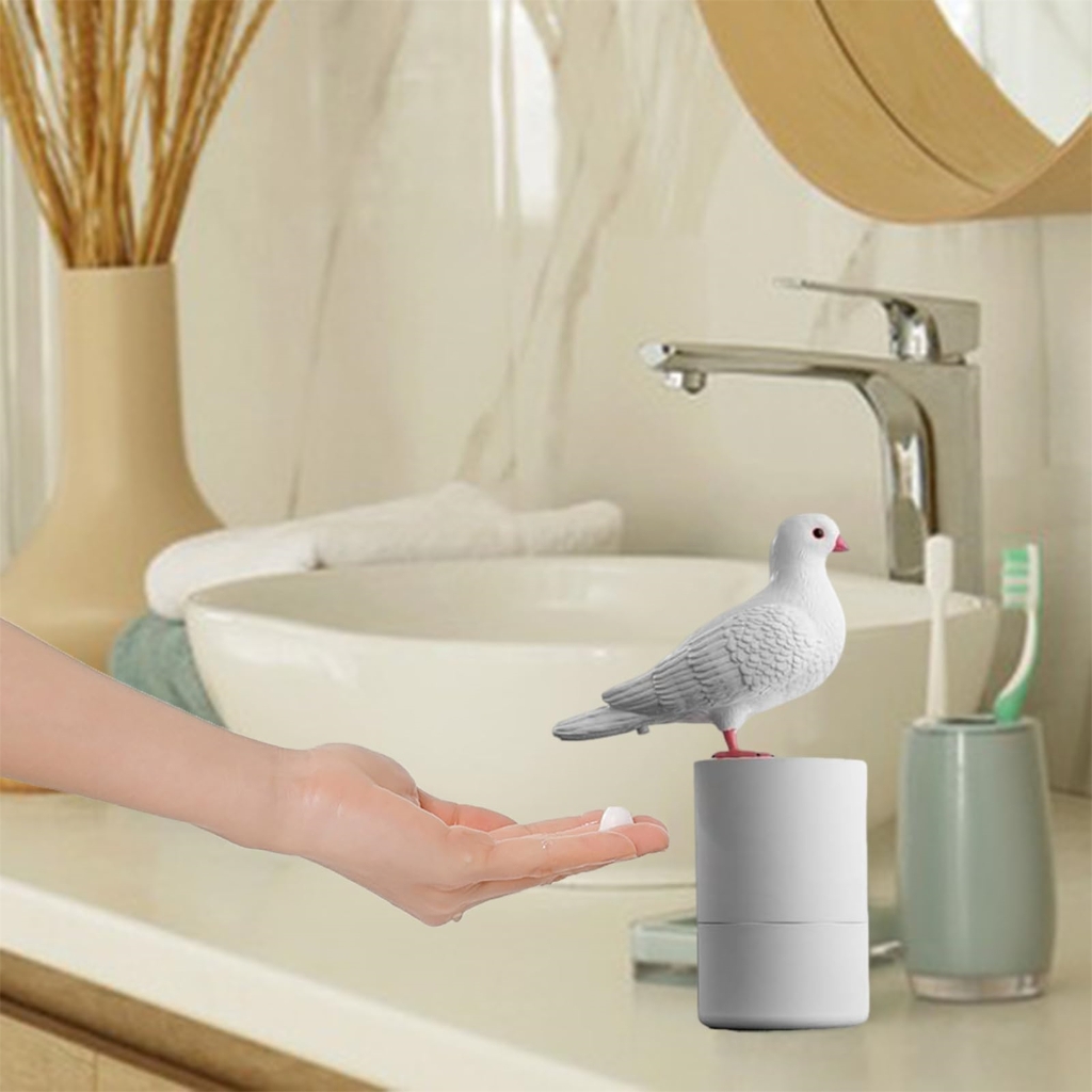 Pigeons Foam Soap Dispenser Automatic Induction Foam Hand Washer Touchless Soap Dispenser for Kitchen & Bathroom