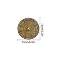 thumbnail image 4 of Small Type A Modern Home Creative Straight Wavy Circular Design Iron Art Wall Decoration (15*15cm), 4 of 11