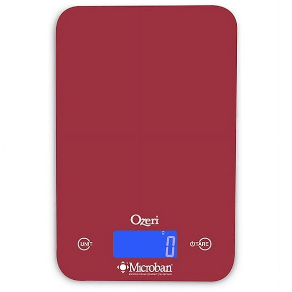 Ozeri Touch II 18 Lb. Digital Kitchen Scale with Microban Antimicrobial Product Protection