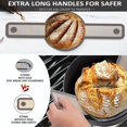 thumbnail image 6 of KDFWDM Silicone Bread Sling Oval and Round - Non-Stick & Easy Clean Reusable Oval Silicone Baking Mat for Dutch Oven with Long Handles Sourdough Bread Baking Mat Tools, 6 of 7
