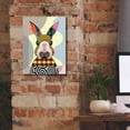 thumbnail image 5 of Epic Graffiti 'Sexy Bunny' by Lanre Adefioyue, Canvas Wall Art, 12"x16", 5 of 8