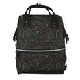 thumbnail image 1 of Disketp Doodle Dinosaur Mochila de Pañales de Gran Capacidad con Múltiples Bolsillos, Mochila de Viaje Multifuncional para Bebé, Unisex, Moderna y Resistente, 1 of 6
