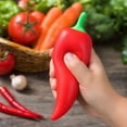 thumbnail image 5 of Chili Pepper Christmas Dumplings Squishy Soft Squeeze Squishy Slow Rising Stress Squishy Toy Squeeze Decompression Doughfor Fun Desktop Decor, 11 Inch, 5 of 7